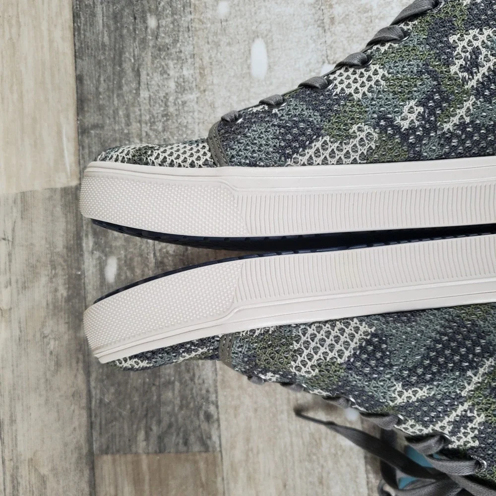 Toms Trvl Lite Mens Shoes Sz 9 Dusty Olive Flecktarn Pattern High Top Sneaker